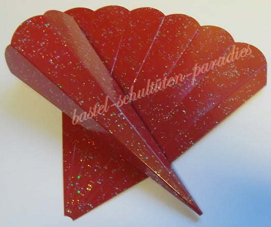 Schultütenrohling "Diamant" 23cm dunkelrot