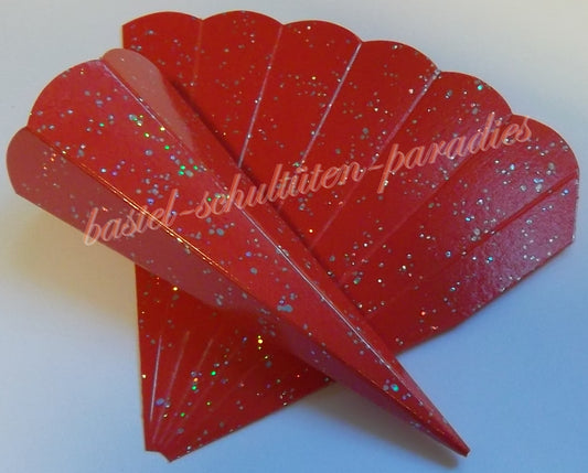 Schultütenrohling "Diamant" 14cm rot