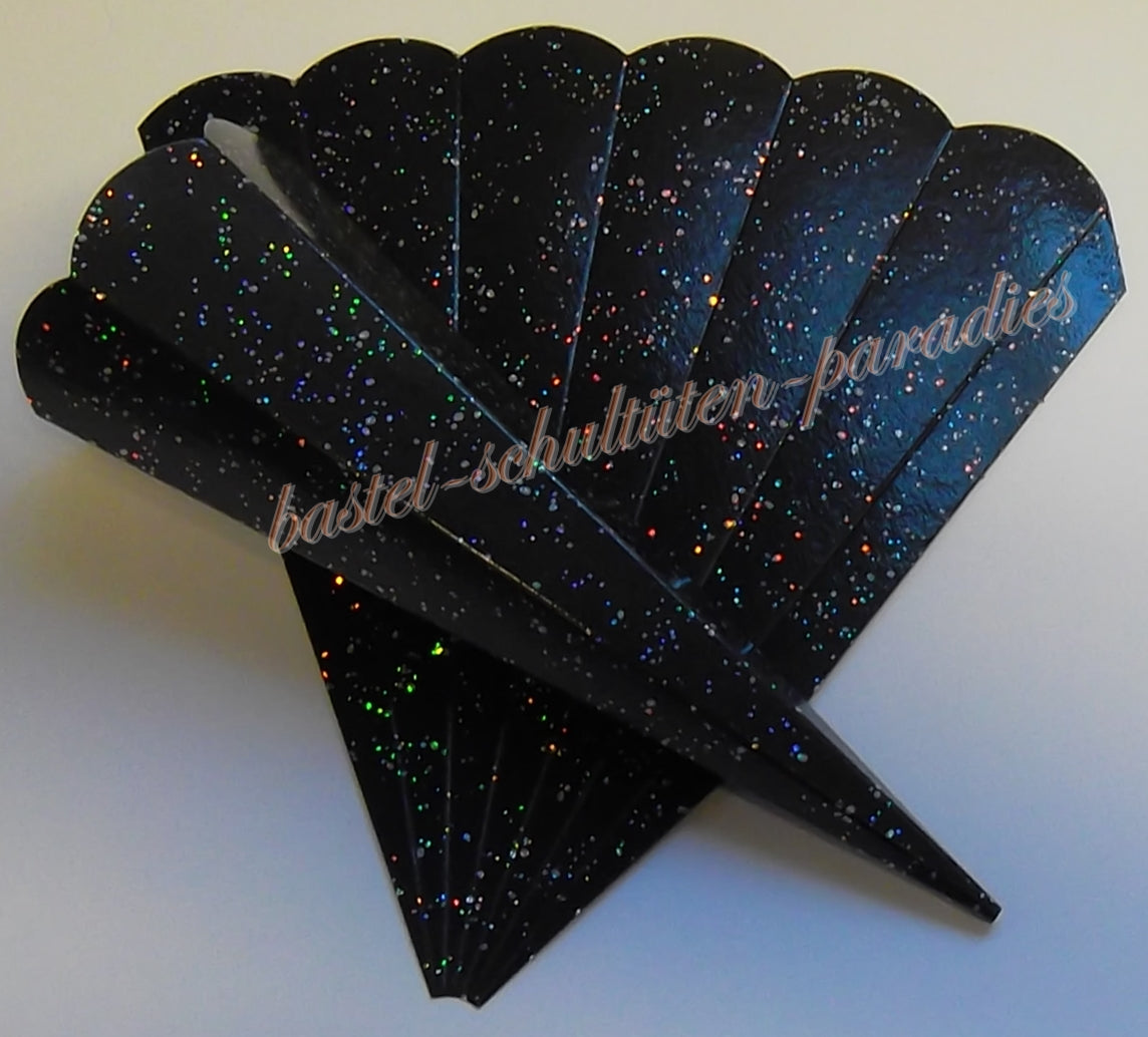 Schultütenrohling "Diamant" 23cm schwarz