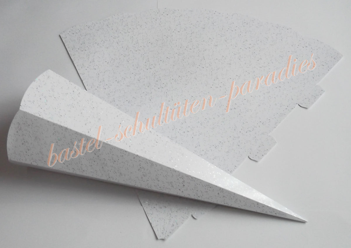 Schultütenrohling "Diamant" 70cm weiß