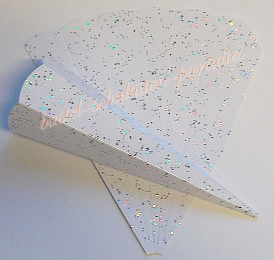 Schultütenrohling "Diamant" 18cm weiß