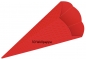Preview: Schultüten Bastelset Pegasus / Einhorn mit Schleifenband-Rüsche rot-weiß