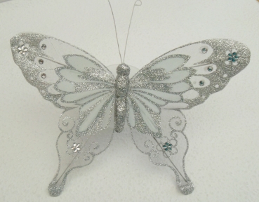 Schmetterling silber 14cmx20,5cm