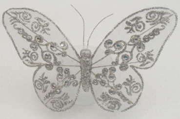 Schmetterling silber 12cmx16cm