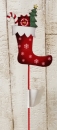 Stiefel mit Paket Zuckerst. Weihnachten Holz Stecker